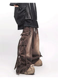 Vintage Streetwear Punk Wide Leg Denim Jeans