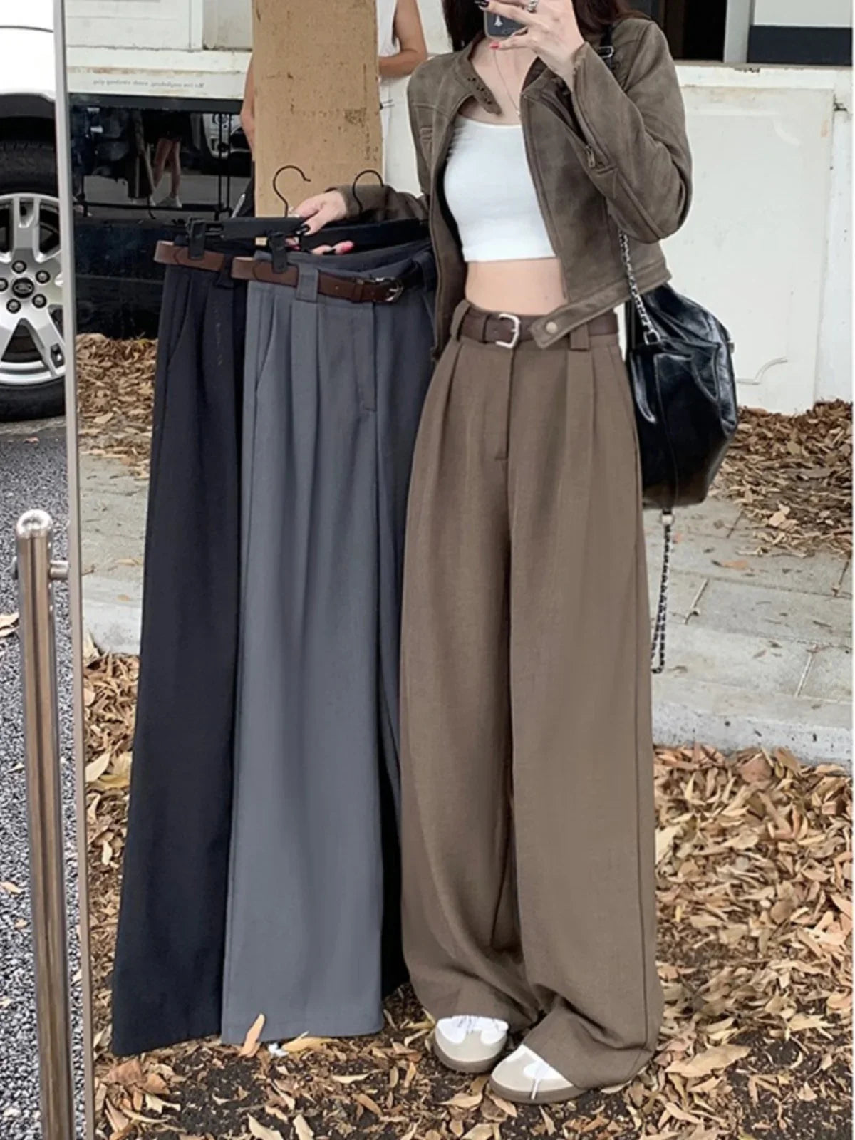 Versatile Loose Drapey High Waist Pants