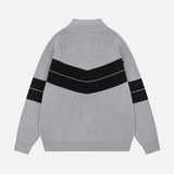 Cozy Korean Style Zip-Up Knit Cardigan