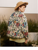 Vintage Flower Graphic Hip Hop Jacket