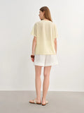 Breathable Botanical Print Curve Sculpting T-Shirt