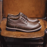 Vintage Coffee Leather Shoes