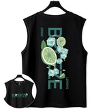 Lemon Graphic Print Sleeveless Tank T-Shirt