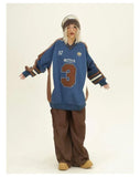 Color Blocked Loose Long Sleeve Sweatshirt