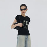 Grunge Aesthetics Vintage Graphic Short T-Shirt