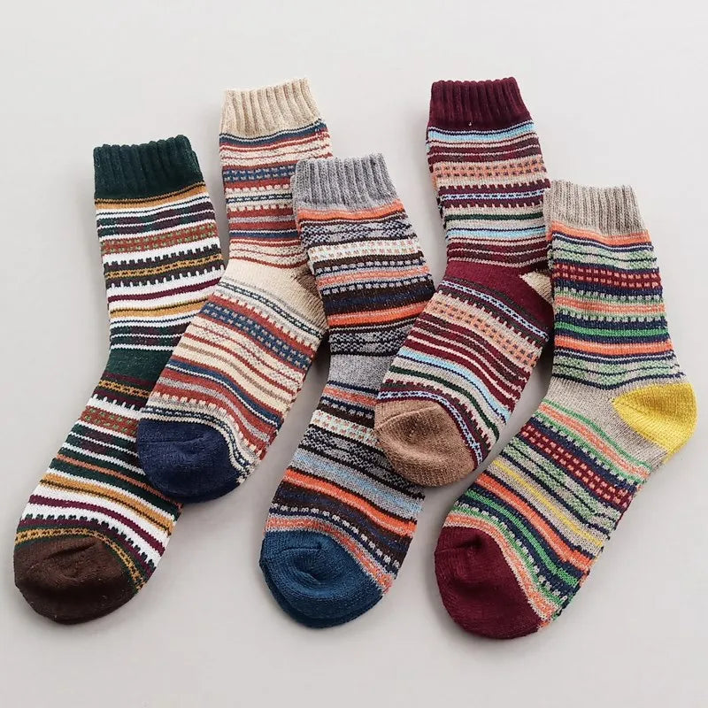 Front vew of the Patterned Elegace Socks
