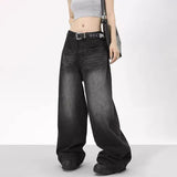 Vintage Wide Leg Black Jeans