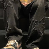 Y2K Star Embellished Baggy Jeans