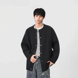 Soft Ribbed Knit Button Front Cardigan