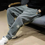 Solid Color Korean Loose Trousers Pants