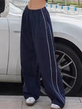 Side Strips Baggy Pants