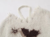 Butterfly Graphic Distressed Hem Fuzzy Sweater