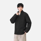 Cozy Trendy Ribbed Mock Neck Sweater