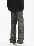 Versatile High Street Camouflage Baggy Jeans