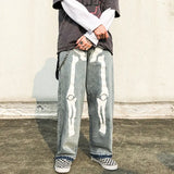 Y2k Skeleton Print Baggy Jeans