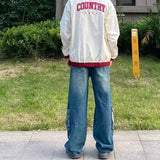Streetwear High Waist Cargo Utility Jeans