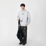 Warm Embroidered Hip Hop Logo Hoodie
