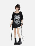 Y2K Gothic Summer Letter Print Casual T-Shirt