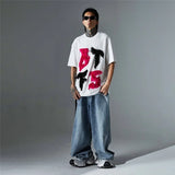 Edgy Cool Patchwork Fur T-Shirt