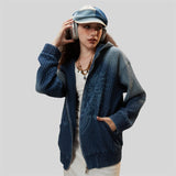 Vintage Windbreaker Blue Jacket