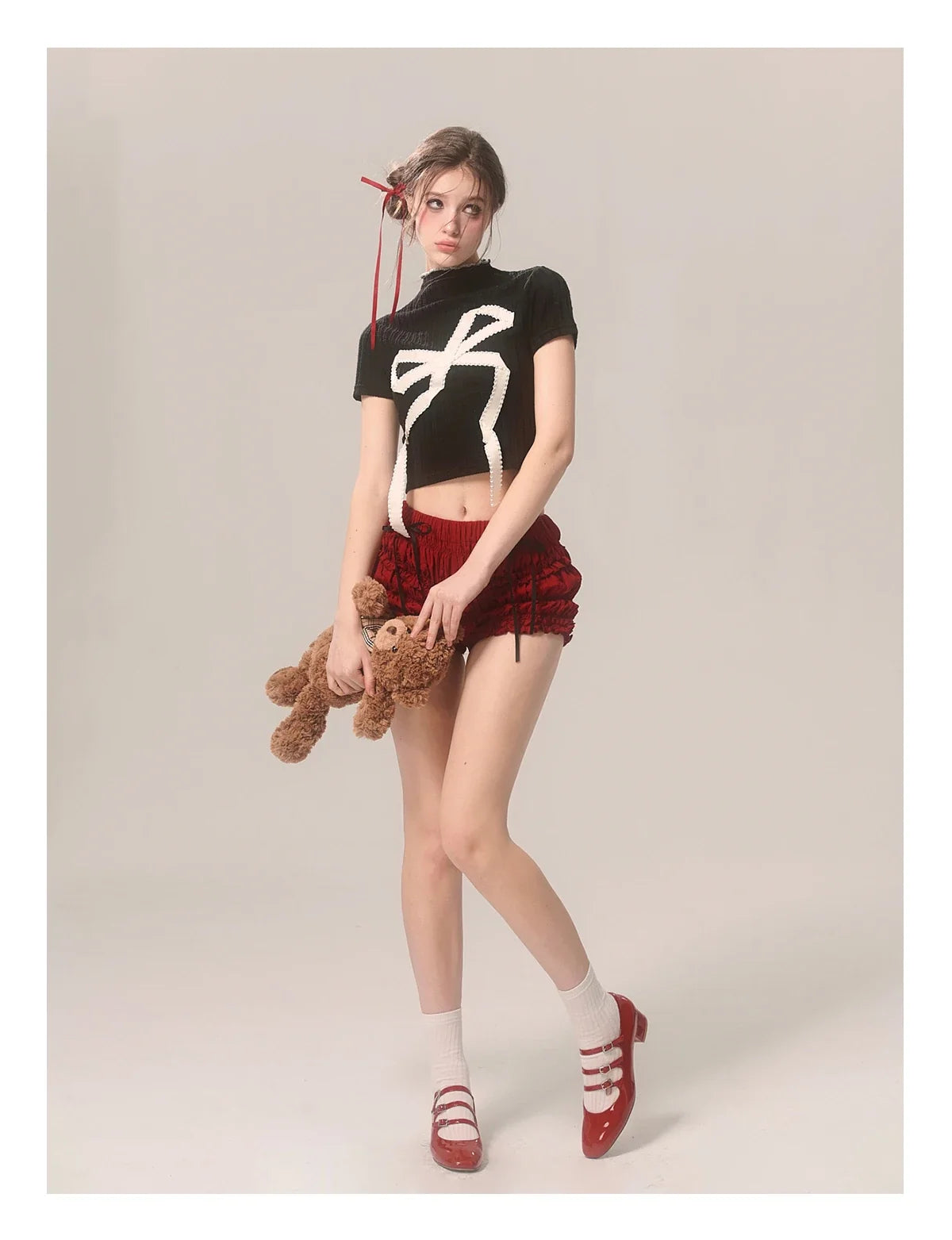 Coquette Whimsical Charm Crop Top