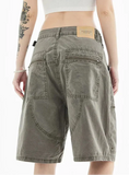 Streetwear Vintage Japanese Style Baggy Denim Short