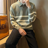Men's Vintage Striped Knit Sweater