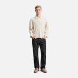 Insulated Slim Fit Knitted Polo Sweater
