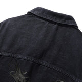Phoenix Embroidery Denim Jacket