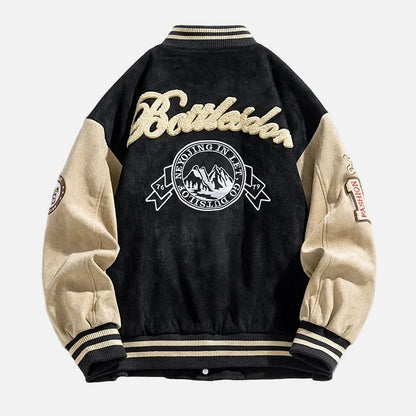 Streetwear Embroidered High Street Varsity Jacket