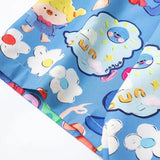Y2K Vibrant Fashionable Cartoon Graphic Button-Up Shirt