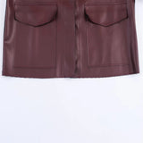 Fashionable Hip Hop Imitation Leather Jacket