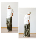 Multi-Pocket Solid Cargo Pants