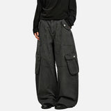 American Style Functional Wide Leg Cargo Pants