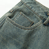Vintage Patchwork Denim Casual Loose Short