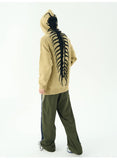 Y2K Gothic Scorpion Back Hoodie