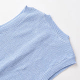 Comfortable Gold Button Sleeveless Knit Cardigan