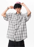 Men's Oversized Plaid Summer Casual Shirt