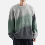 Stylish Screw Thread Round Neck Knitted Sweater