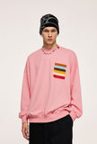 Oversized Rainbow Pocket Sweatshirts