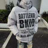 Versatile Loose Hooded Puffer Sports Jacket