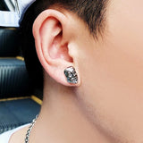Retro V Vendetta Anonymous Mask Earrings