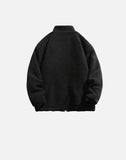 Plush Velvet Embroidered Furr Puffer Jacket