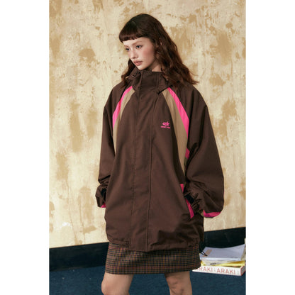 Color Matching Loose Casual Jacket