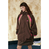 Color Matching Loose Casual Jacket