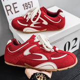 Breathable Red Racing Low Cut Sneaker