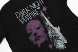Vampire Girl Graphic Print Sweater