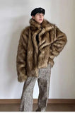 Winter Heavy Weight Cozy Imitation Fur Jacket