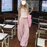 Straight & Sleek Pink Star Print Cool Pants