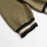 Elevated Cow Print Knit Round Collar Jumpers Sweater